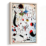Ciphers And Constellations,In Love With A Woman By Joan Miro,Framed Canvas Prints Wall Art Decor, Floating Frame