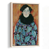 Portrait Of Johanna Staude By Gustav Klimt 1917-18,Framed Canvas Prints Wall Art Decor, Floating Frame