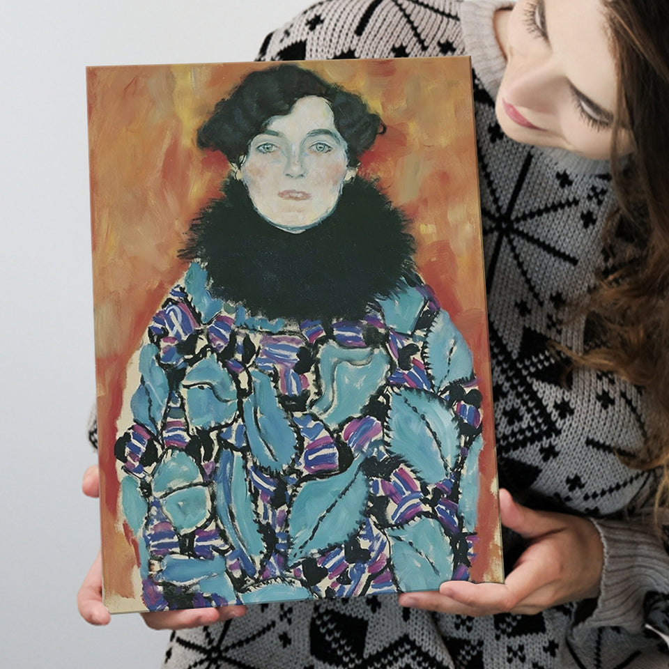 Portrait Of Johanna Staude By Gustav Klimt 1917-18, Canvas Painting, Canvas Print Wall Art Decor