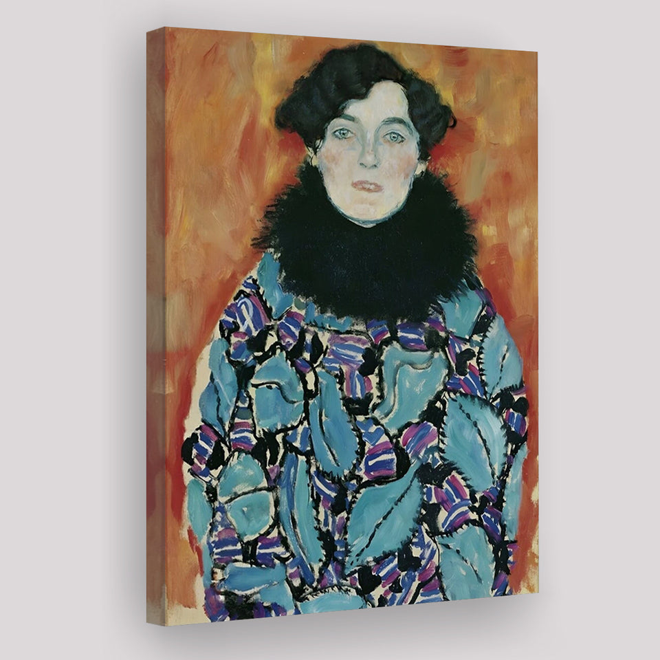 Portrait Of Johanna Staude By Gustav Klimt 1917-18, Canvas Painting, Canvas Print Wall Art Decor