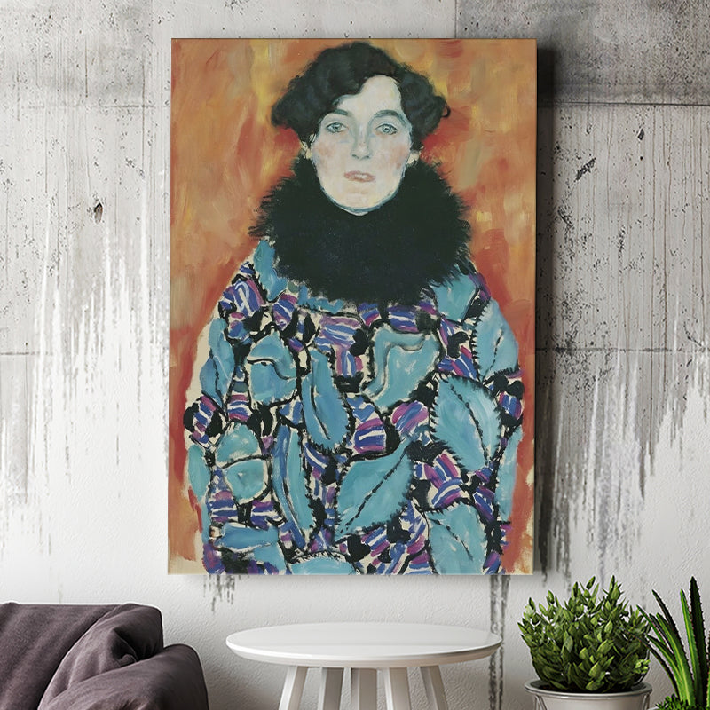 Portrait Of Johanna Staude By Gustav Klimt 1917-18, Canvas Painting, Canvas Print Wall Art Decor