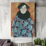 Portrait Of Johanna Staude By Gustav Klimt 1917-18, Canvas Painting, Canvas Print Wall Art Decor