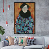 Portrait Of Johanna Staude By Gustav Klimt 1917-18,Framed Art Prints Wall Decor, Picture Framed