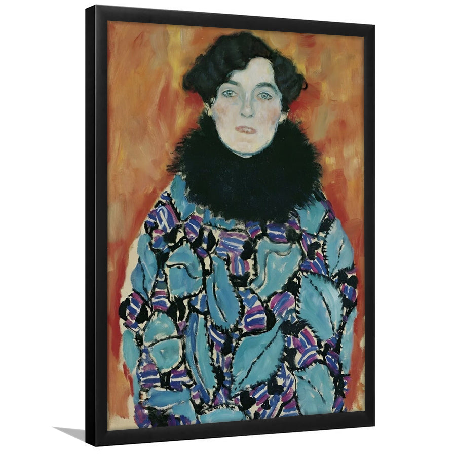 Portrait Of Johanna Staude By Gustav Klimt 1917-18,Framed Art Prints Wall Decor, Picture Framed
