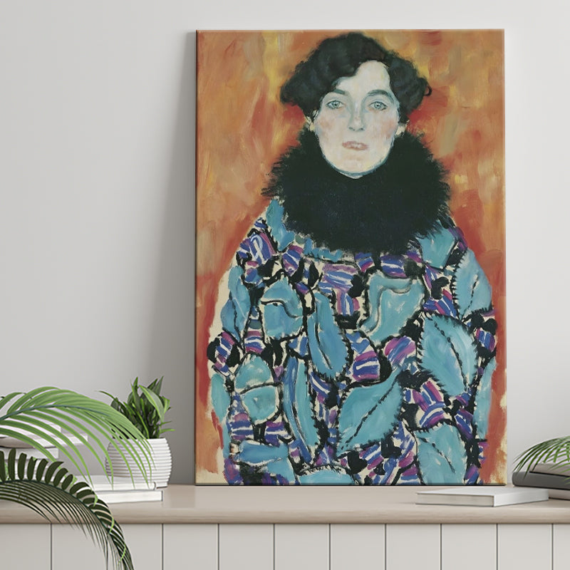 Portrait Of Johanna Staude By Gustav Klimt 1917-18, Canvas Painting, Canvas Print Wall Art Decor