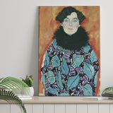Portrait Of Johanna Staude By Gustav Klimt 1917-18, Canvas Painting, Canvas Print Wall Art Decor