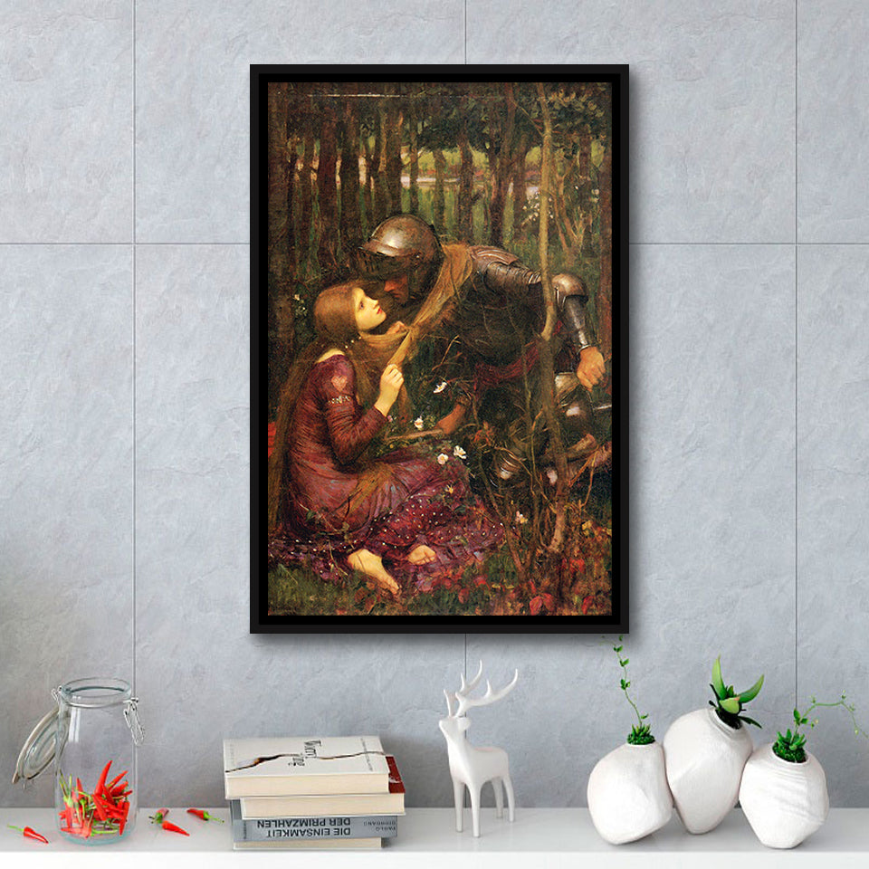 Beautiful Woman Without Mercy Art Print John William Waterhouse Print,Framed Canvas Prints Wall Art Decor, Floating Frame