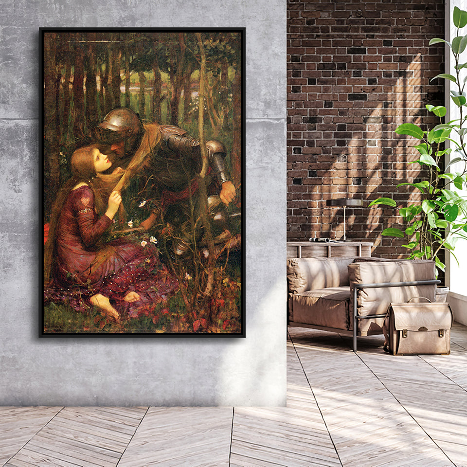 Beautiful Woman Without Mercy Art Print John William Waterhouse Print,Framed Canvas Prints Wall Art Decor, Floating Frame