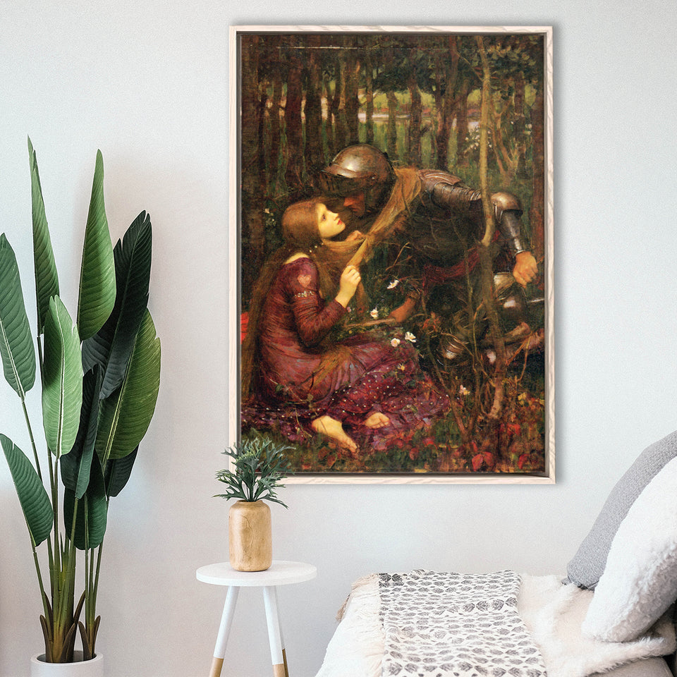 Beautiful Woman Without Mercy Art Print John William Waterhouse Print,Framed Canvas Prints Wall Art Decor, Floating Frame