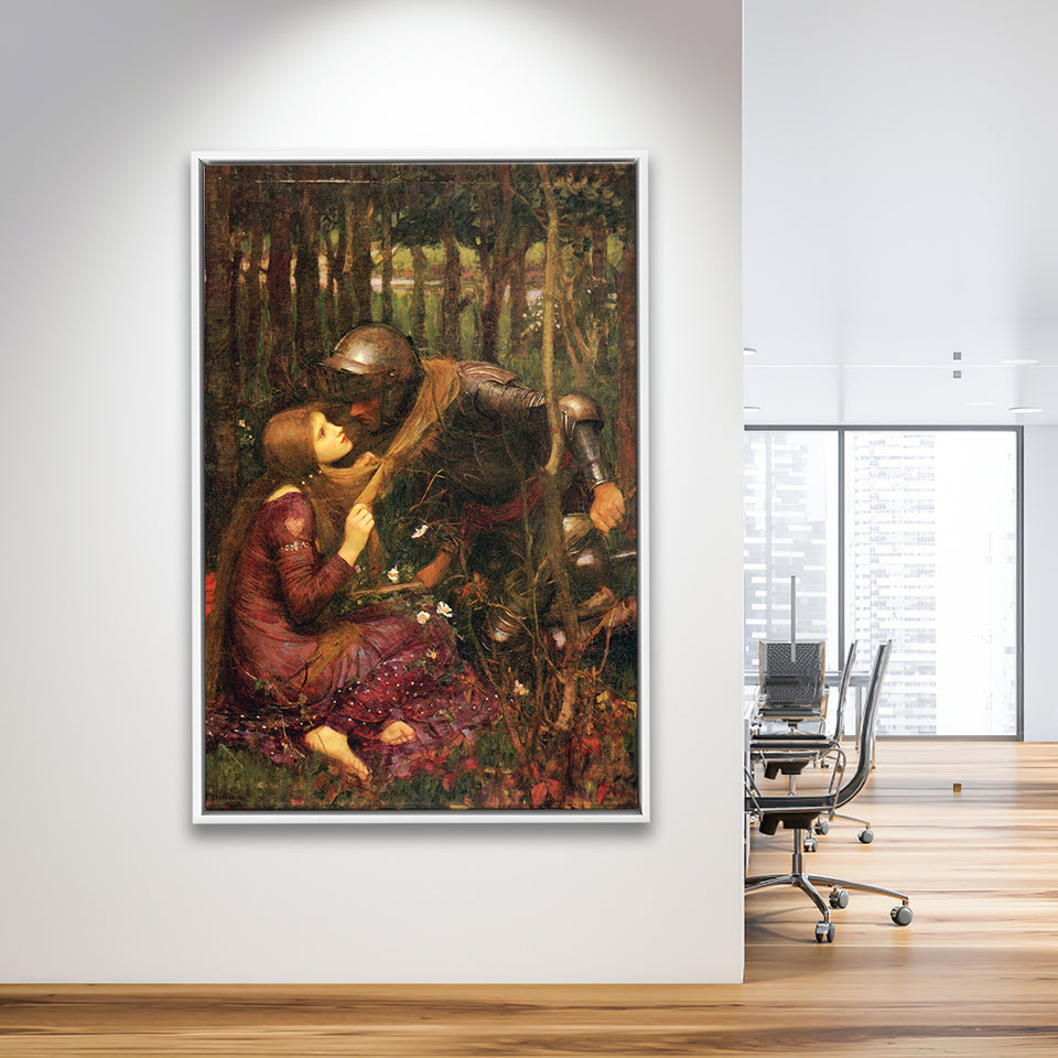 Beautiful Woman Without Mercy Art Print John William Waterhouse Print,Framed Canvas Prints Wall Art Decor, Floating Frame