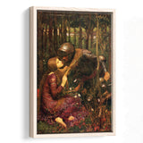 Beautiful Woman Without Mercy Art Print John William Waterhouse Print,Framed Canvas Prints Wall Art Decor, Floating Frame