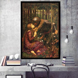 Beautiful Woman Without Mercy Fine Art Print John William Waterhouse Print,Framed Art Prints Wall Decor, Picture Framed