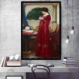 The Crystal Ball Mythology Wall Art,Waterhouse Print,Framed Art Prints Wall Decor, Picture Framed