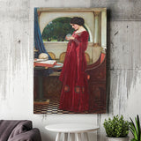 The Crystal Ball Canvas Mythology Wall Art,Waterhouse Print, Canvas Painting, Canvas Print Wall Art Decor