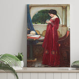 The Crystal Ball Canvas Mythology Wall Art,Waterhouse Print, Canvas Painting, Canvas Print Wall Art Decor