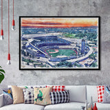 Kauffman Stadium WaterColor Framed Art Prints, Kansas City, Missouri Baseball Watercolor, Stadium Art Gifts