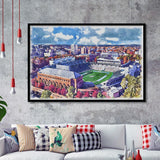 Kenan Memorial Stadium WaterColor Framed Art Prints, Chapel Hill North Carolina Watercolor, Stadium Art Gifts