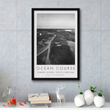 Kiawah Island Golf Resort Ocean Course,South Carolina, Golf Art Print, Floating Frame, Framed Canvas Print Wall Art