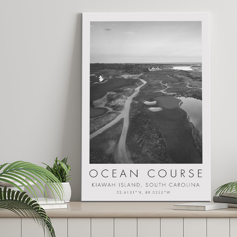 Kiawah Island Golf Resort Ocean Course, Kiawah Island, South Carolina, Golf Art Print, Canvas Print Wall Art