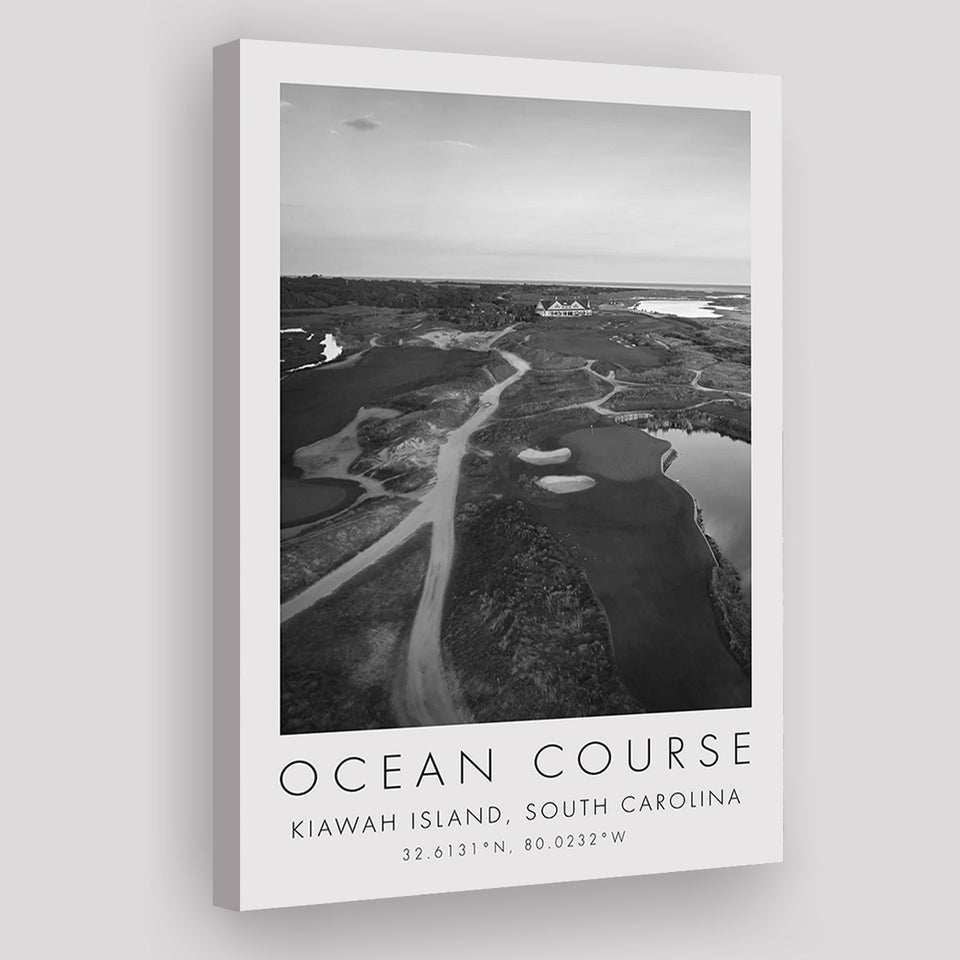 Kiawah Island Golf Resort Ocean Course, Kiawah Island, South Carolina, Golf Art Print, Canvas Print Wall Art