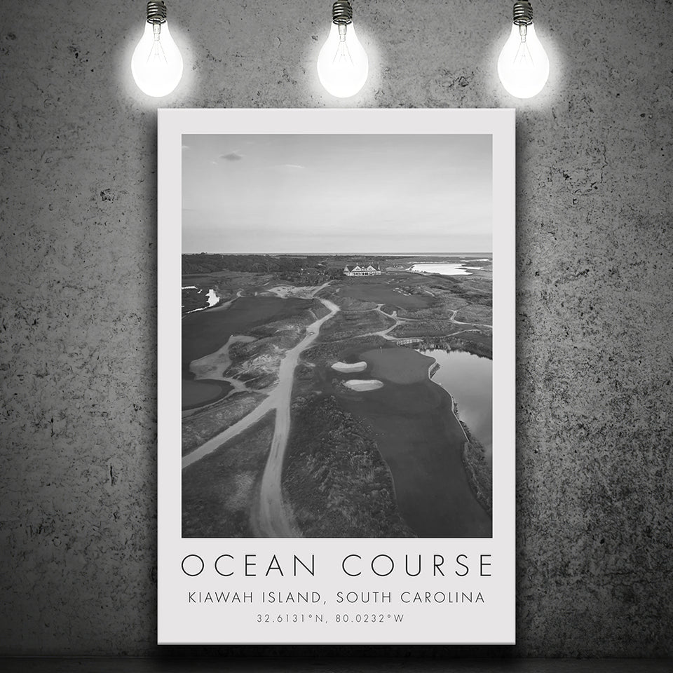 Kiawah Island Golf Resort Ocean Course, Kiawah Island, South Carolina, Golf Art Print, Canvas Print Wall Art
