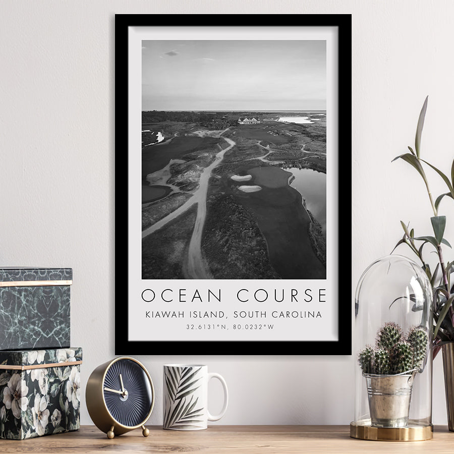 Kiawah Island Golf Resort Ocean Course, Kiawah Island, South Carolina, Golf Art, Framed Art Print Wall Decor