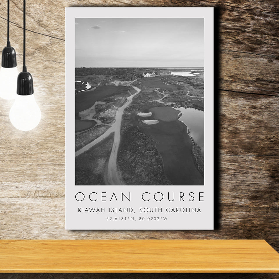 Kiawah Island Golf Resort Ocean Course, Kiawah Island, South Carolina, Golf Art Print, Canvas Print Wall Art