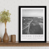 Kiawah Island Golf Resort Ocean Course,South Carolina, Golf Art Print, Floating Frame, Framed Canvas Print Wall Art