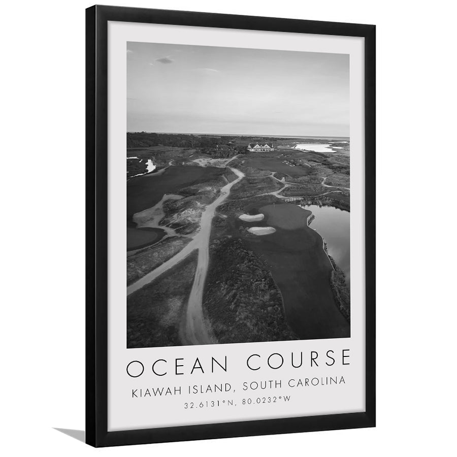 Kiawah Island Golf Resort Ocean Course, Kiawah Island, South Carolina, Golf Art, Framed Art Print Wall Decor