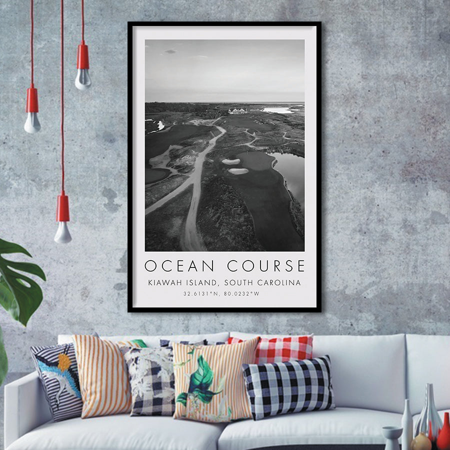 Kiawah Island Golf Resort Ocean Course, Kiawah Island, South Carolina, Golf Art, Framed Art Print Wall Decor