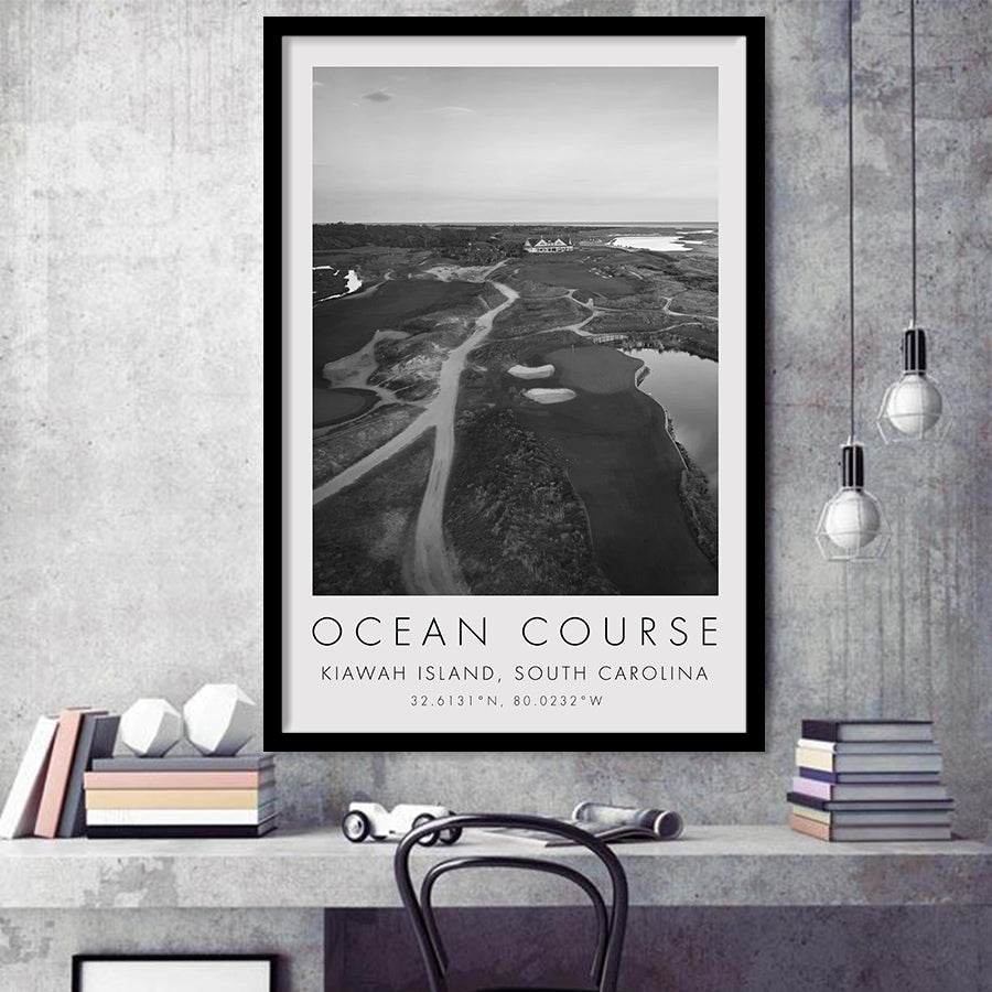 Kiawah Island Golf Resort Ocean Course, Kiawah Island, South Carolina, Golf Art, Framed Art Print Wall Decor