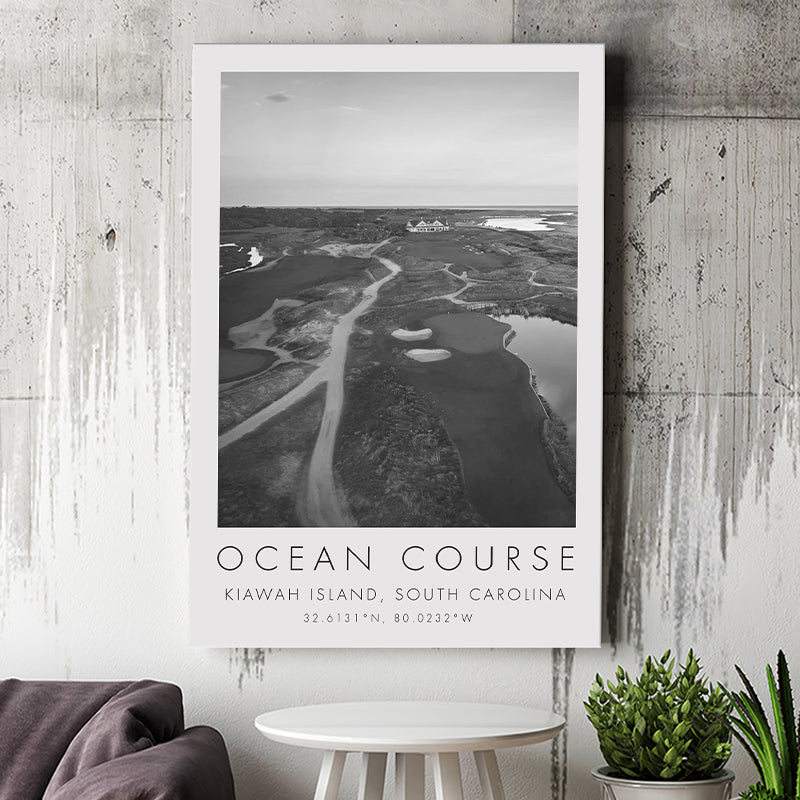 Kiawah Island Golf Resort Ocean Course, Kiawah Island, South Carolina, Golf Art Print, Canvas Print Wall Art