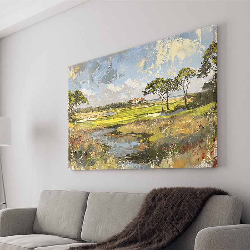 Kiawah Island Golf Resort Ocean Course Painting, Canvas Print Wall Art Home Decor, Painting Canvas Art Print