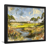 Kiawah Island Golf Resort Ocean Course Painting, Framed Art Print Wall Decor, Picture Framed Painting Art