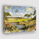 Kiawah Island Golf Resort Ocean Course Painting, Canvas Print Wall Art Home Decor, Painting Canvas Art Print