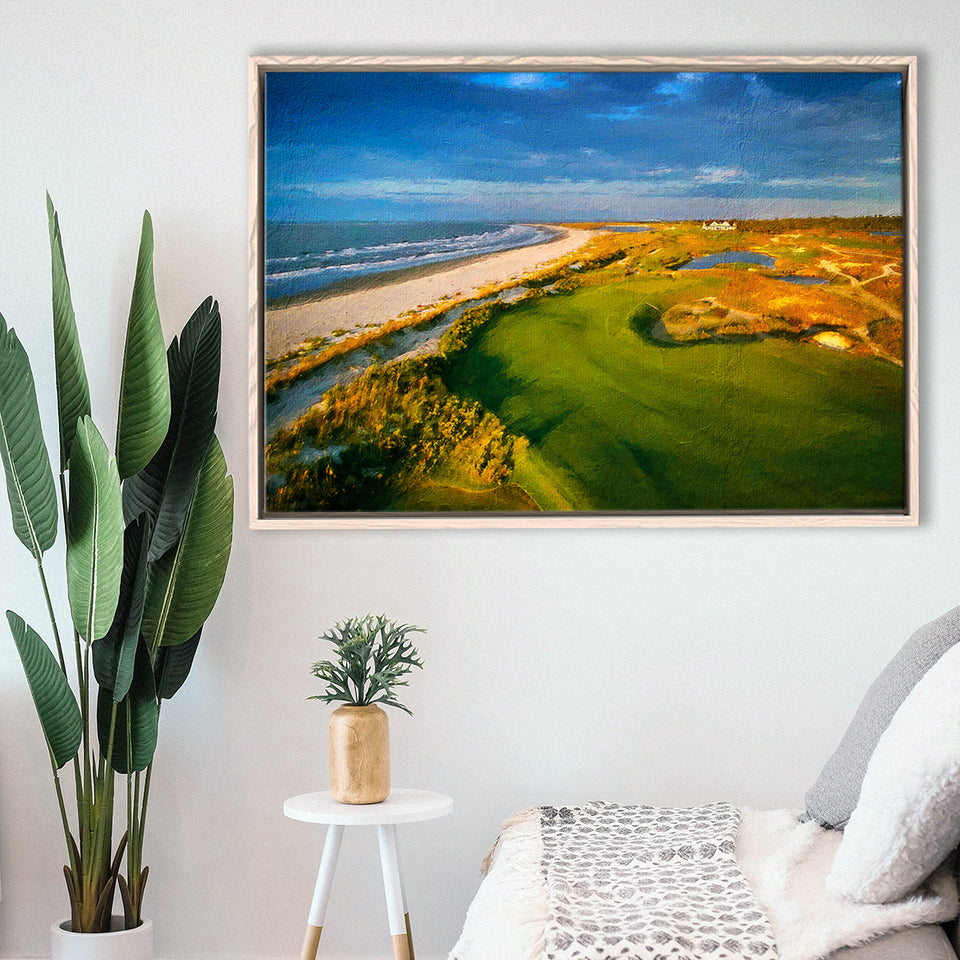 Kiawah Island Golf Resort Ocean Course, South Carolina V1, Golf Art Print, Gift for him, Framed Canvas Prints Wall Art