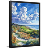 Kiawah Island Golf Resort Ocean Course Watercolor, Golf Art, Gift for him, Framed Art Print Wall Decor