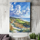 Kiawah Island Golf Resort Ocean Course Watercolor, Golf Art Print, Gift for him, Canvas Print Wall Art