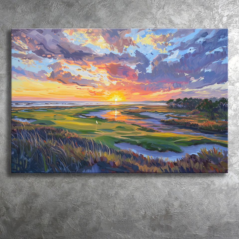 Kiawah Island Golf Resort V1, Golf Art Print, Gift for him, Canvas Prints Wall Art