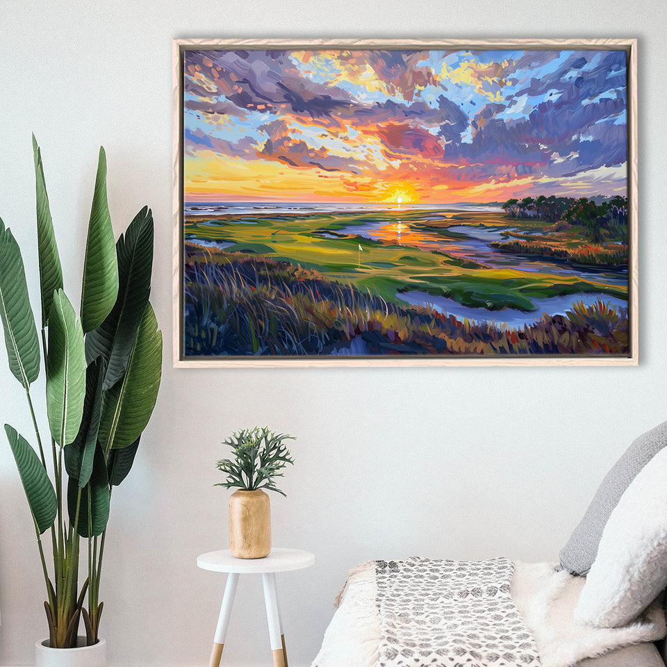 Kiawah Island Golf Resort V1, Golf Art Print, Gift for him, Framed Canvas Prints Wall Art