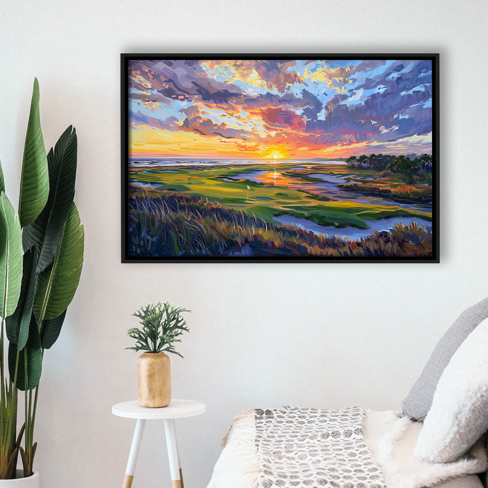 Kiawah Island Golf Resort V1, Golf Art Print, Gift for him, Framed Canvas Prints Wall Art