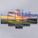 Kiawah Island Golf Resort V1, Golf Art Print, Mixed 5 Panel, Canvas Prints Wall Art