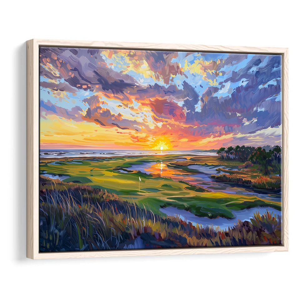 Kiawah Island Golf Resort V1, Golf Art Print, Gift for him, Framed Canvas Prints Wall Art