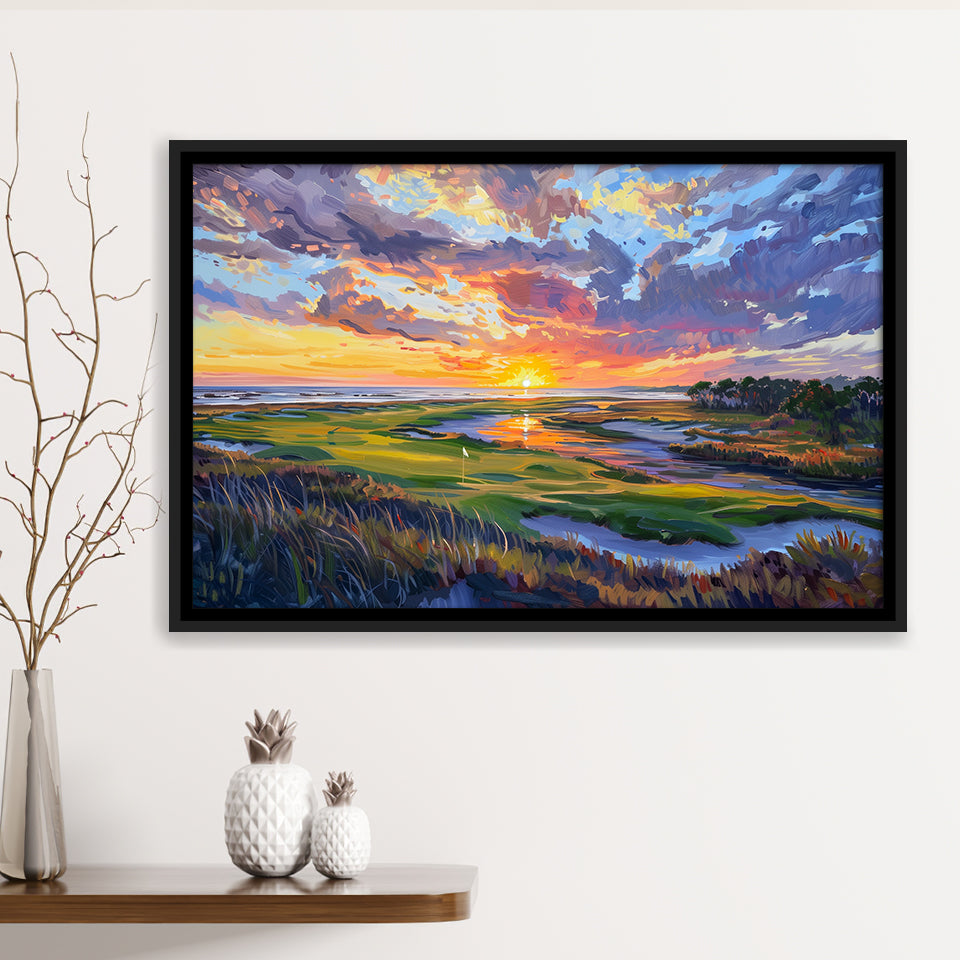 Kiawah Island Golf Resort V1, Golf Art Print, Gift for him, Framed Canvas Prints Wall Art