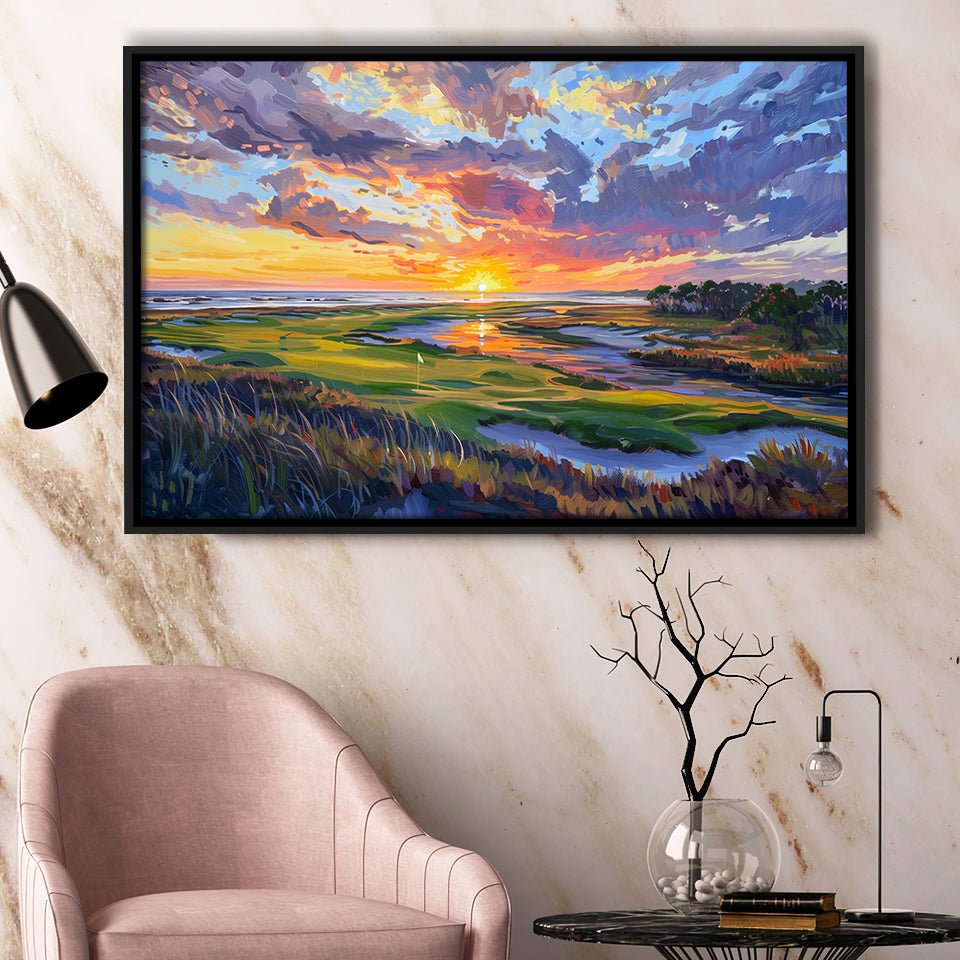 Kiawah Island Golf Resort V1, Golf Art Print, Gift for him, Framed Canvas Prints Wall Art