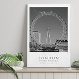 London, United Kingdom, Print For Travel Lovers, Black And White, Canvas Print Wall Art