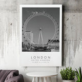 London, United Kingdom, Print For Travel Lovers, Black And White, Canvas Print Wall Art