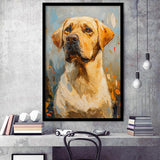 Labrador Retrieve Dog Portrait Art Painting, Framed Art Prints Wall Art Decor, Framed Picture Print