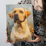 Labrador Retrieve Dog Portrait Art Painting, Canvas Prints Wall Art Decor, Painting Canvas
