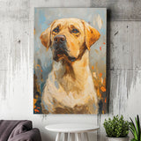 Labrador Retrieve Dog Portrait Art Painting, Canvas Prints Wall Art Decor, Painting Canvas